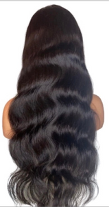 CUSTOM GLUE-LESS 28” BODY WAVE (6x6) HD CLOSURE WIG