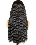 CUSTOM GLUE-LESS 16” WATER WAVE (4x4) HD CLOSURE WIG