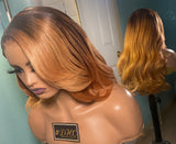 CUSTOM COLOR 24” BODY WAVE (4x4) CLOSURE WIG OMBRÉ/ HIGHLIGHTS (SHALONDA BASS)