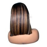 CUSTOM COLOR 14” STRAIGHT(4x4) CLOSURE WIG (KRYSTAL BOLDEN)